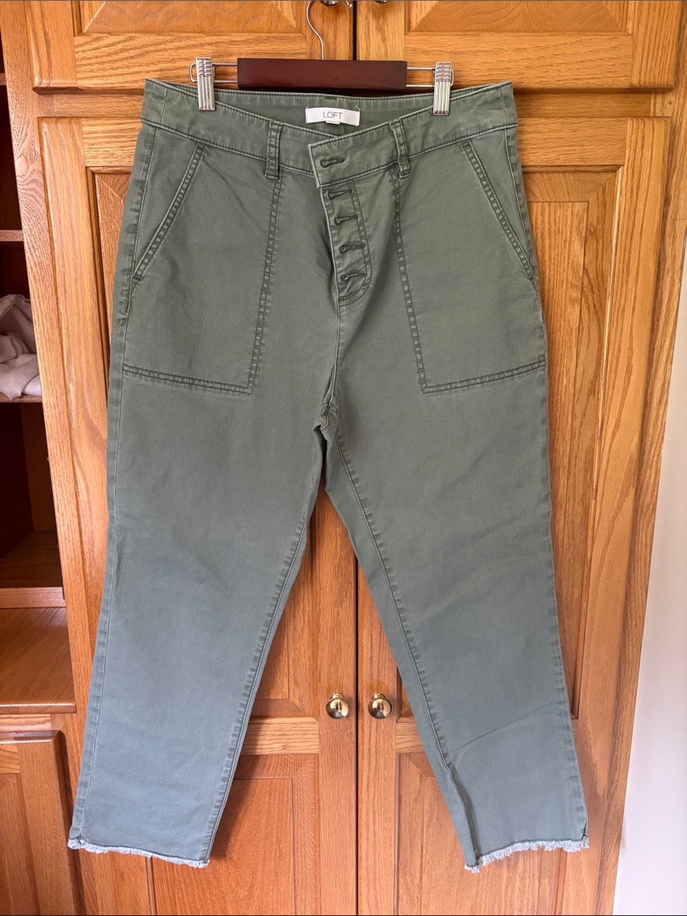 LOFT Women’s Olive Utility Chinos